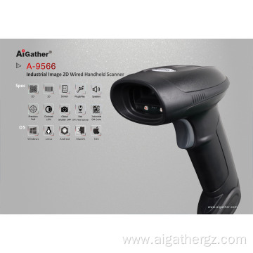 2D foldable desktop barcode scanner